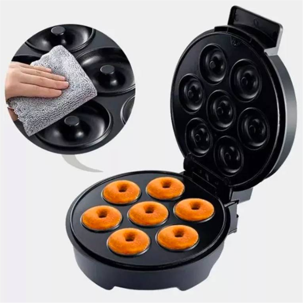 Maquina Eléctrica De Reposteria 7 Mini Donas Antiadherente